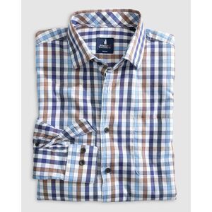 Tucked Cotton Blend Button Up Shirt - Dartmouth, Size: L